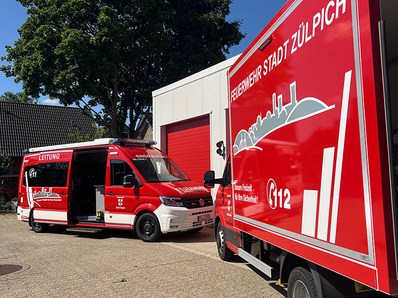 Feuerwehrfahrzeuge der Stadt Zülpich