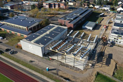 Die neue Einfeldhalle in Zülpich ist mittlerweile fertiggestellt